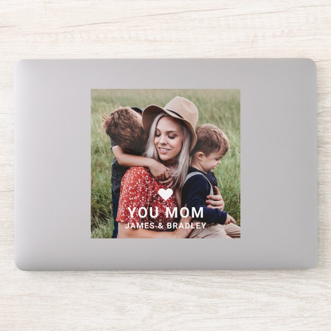 Cute Heart Love You Mom Mother's Day Photo (Computer)