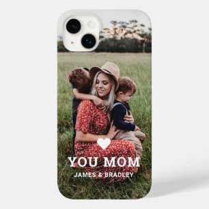 Cute HEART LOVE YOU MOM Mother's Day Photo Case-Mate iPhone 14 Plus Case