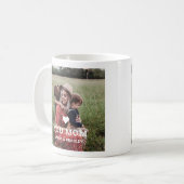 Cute HEART LOVE YOU MOM Mother's Day Photo Coffee Mug (Front Left)