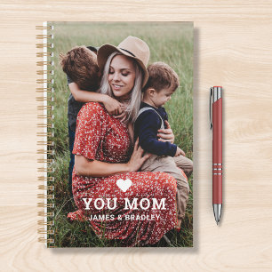 Cute Heart Love You Mom Mother's Day Photo Planner