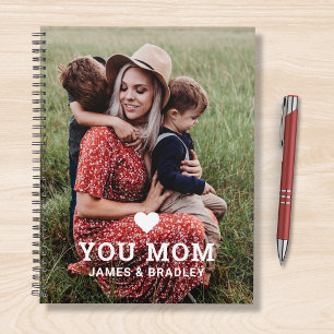Cute Heart Love You Mom Mother's Day Photo Planner