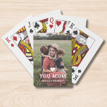Cute HEART LOVE YOU MUM Mother's Day Photo Playing Cards<br><div class="desc">Cute Heart Love You Mum Mother's Day Photo Playing Cards features your favourite photo with the text "(love heart) you Mum" in modern white script with your names below. Personalize by editing the text in the text box provided and adding your own picture. Designed by ©2022 Evco Studio www.zazzle.com/store/evcostudio</div>