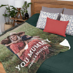 Cute HEART LOVE YOU MUMMY Mother's Day Photo Sherpa Blanket<br><div class="desc">Cute Heart Love You Mummy Mother's Day Photo Sherpa Blanket features your favourite photo with the text "(love heart) you Mummy" in modern white script with your names below. Personalize by editing the text in the text box provided and adding your own picture. Designed by ©2022 Evco Studio www.zazzle.com/store/evcostudio</div>