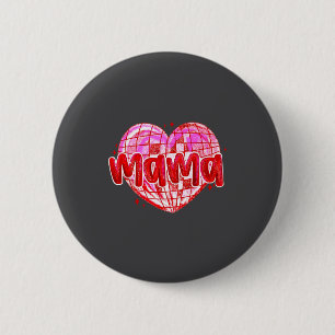 Cute Heart Mama Valentines Day Mom Wife  2 Inch Round Button