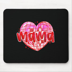 Cute Heart Mama Valentines Day Mom Wife  Mouse Pad