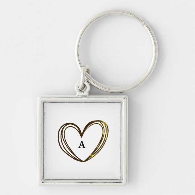 CUTE HEART NAME  KEYCHAIN (Front)