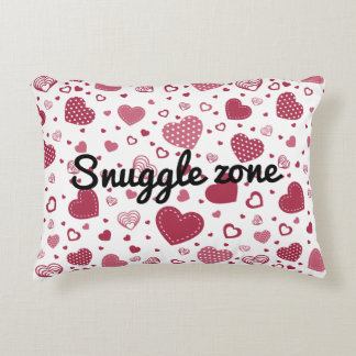 Cute Heart Pattern Accent Pillow