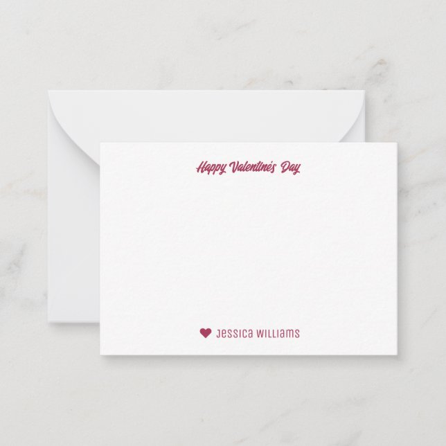 Cute Heart Pattern Cupid Bow Arrow Valentine's Day Card (Front)