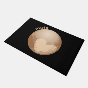 Cute Heart Pluto Doormat