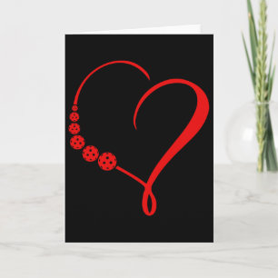 Cute Heart Shape Picklebyll Player Gift Valentines Card