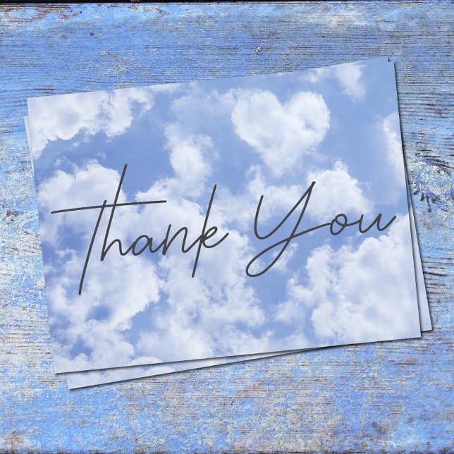 Cute Heart Shaped Cloud In Blue Sky Cheerful Happy Postcard (Creator Uploaded)