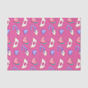 Cute Heart Sign Kiss Me Pattern Valentine's Day Tissue Paper