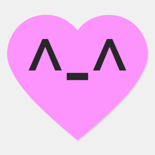 Cute Heart Sticker (Front)