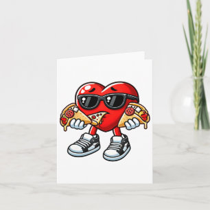 Cute Heart Sungles Eating Tacos February 14th Vale Card