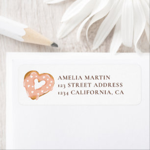 Cute heart valentine doughnuts baby shower