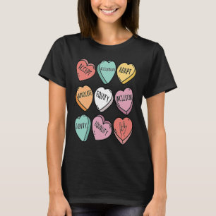 Cute Heart Valentines Day Love Special Education T T-Shirt