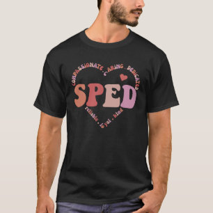 Cute Heart Valentines Day Love Special Education T T-Shirt