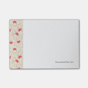 Cute Hearts Background Post-it Notes