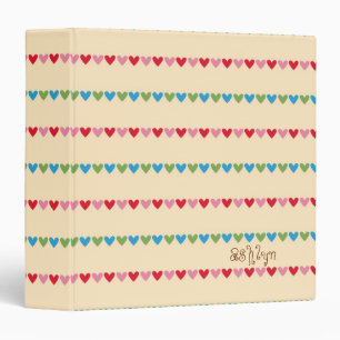 Cute Hearts Binder