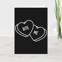 Cute Hearts Bite Me, Funny Anti-valentines Day 