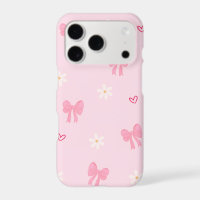 Cute Hearts, Bows & Flowers iPhone 17 Case 