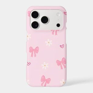 Cute Hearts, Bows & Flowers iPhone 17 Case 
