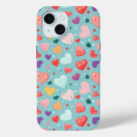Cute Hearts Colourful Pattern