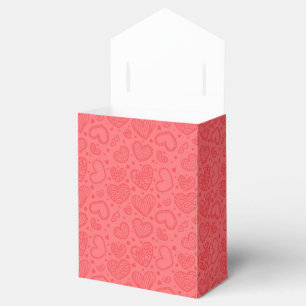 Cute Hearts Favor Box