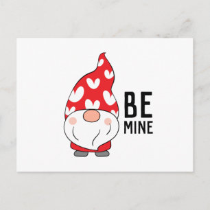 Cute Hearts Gnome Valentine Postcard