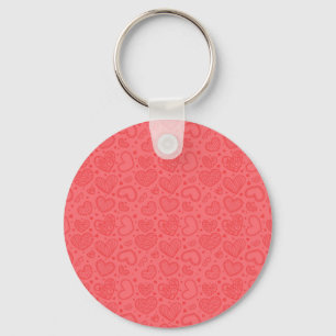 Cute Hearts Keychain