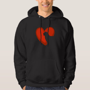 Cute Hearts Newfoundland Dog Puppy Lover Valentine Hoodie