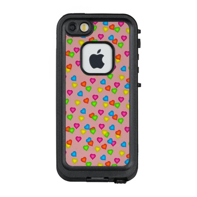 Cute Hearts Pattern LifeProof Case (Back)