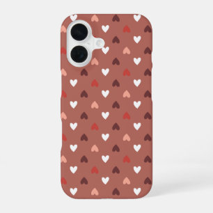 Cute Hearts Pattern – Soft Love Aesthetic  iPhone 16 Case