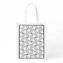 Cute Hearts Patterned Adult Colouring Bag
