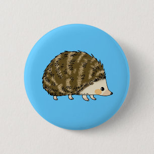 Cute hedgehog 2 inch round button