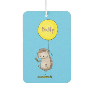 Cute hedgehog and balloon cartoon pattern air freshener