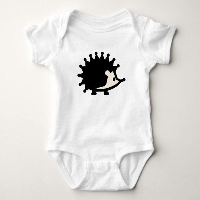 Cute Hedgehog Baby Bodysuit (Front)