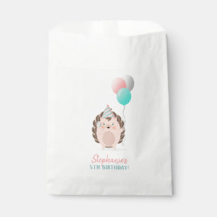 Cute Hedgehog Birthday Favour Bag