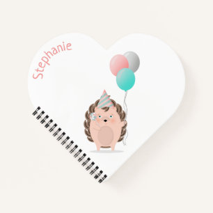 Cute Hedgehog Birthday Notebook