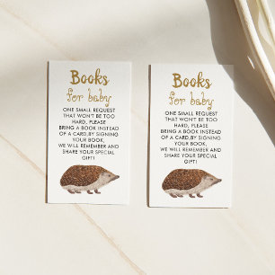 Cute Hedgehog  Book Request Baby Shower Enclosure 