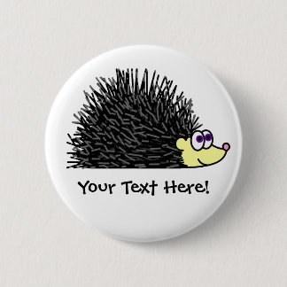 Cute Hedgehog Button - Customizable!