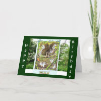 Cute hedgehog Cartoon Birthday Card May