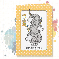 Cute Hedgehog Cartoon Happy Birthday for Kids