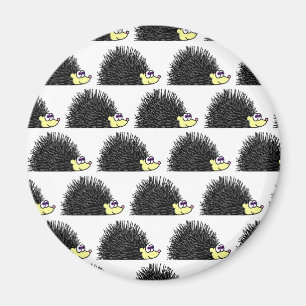 Cute Hedgehog Cartoon Pattern Magnet