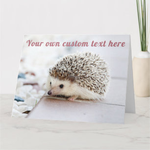 Cute Hedgehog - Custom Card