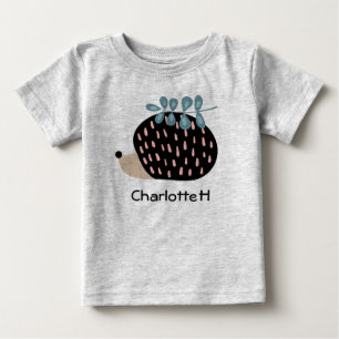 Cute Hedgehog Custom Name Personalized T-Shirt