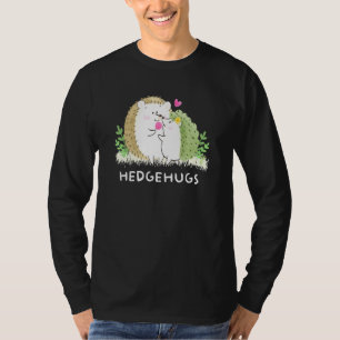 Cute Hedgehog Hedgehugs Hedgehog Mother And Baby H T-Shirt