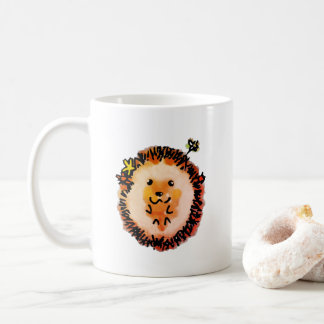 Cute Hedgehog in Autumn Leaves Coffee Mug