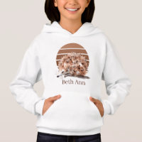 cute hedgehog lovers add name Hoodie
