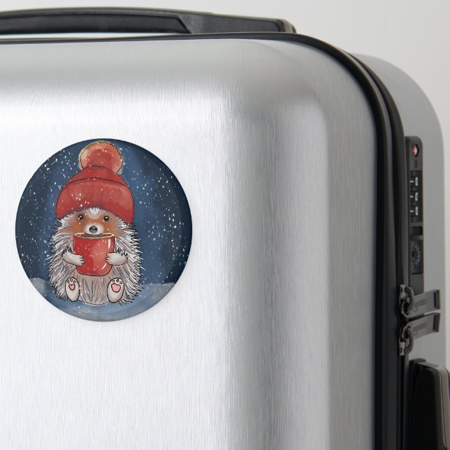Cute Hedgehog Magnet (In Situ (Luggage))